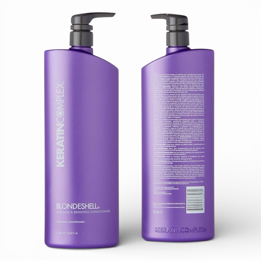 Keratin Complex Blondeshell Debrass and Brighten Conditioner, 33.8 Ounce - Picture 3 of 5